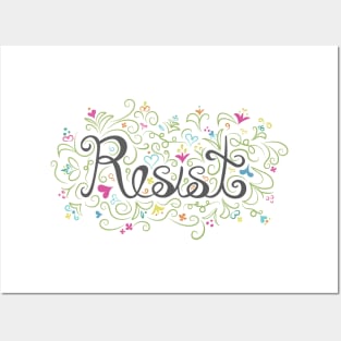 Resist. Posters and Art